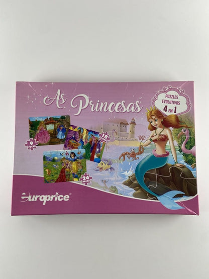 Europrice Editora Puzzle As Princesas 4 em 1