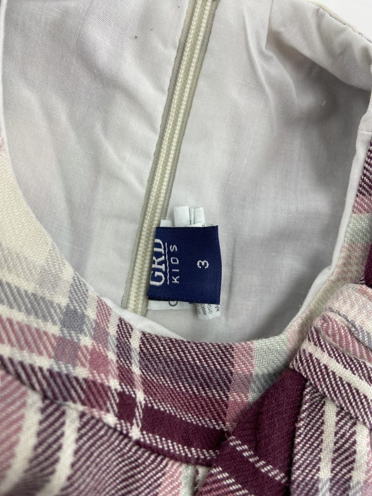 GIRANDOLA Vestido em vaiela escocês