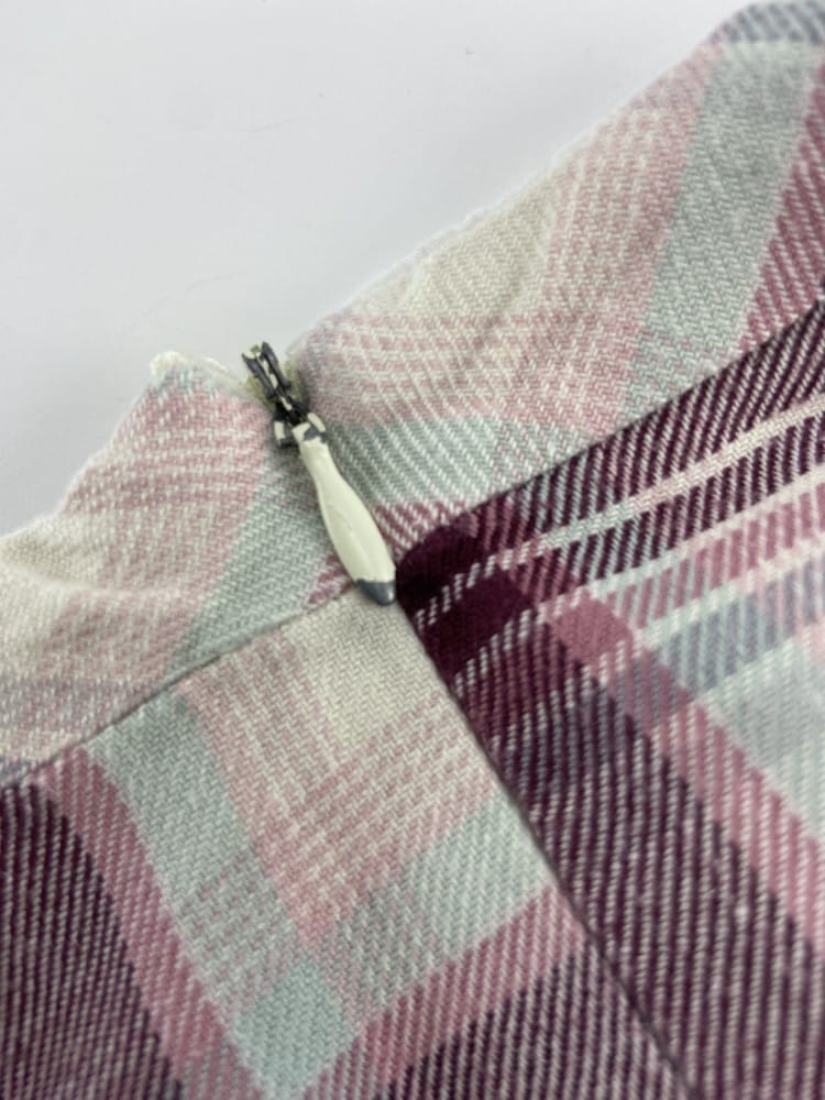 GIRANDOLA Vestido em vaiela escocês
