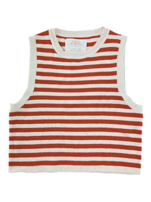ZARA Top de riscas