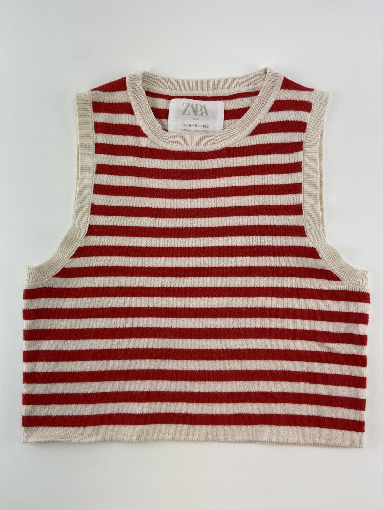 ZARA Top de riscas