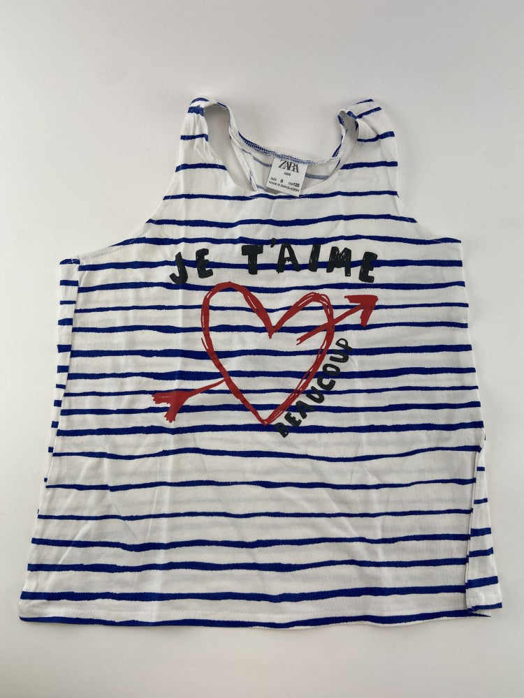 ZARA Top Je t'aime