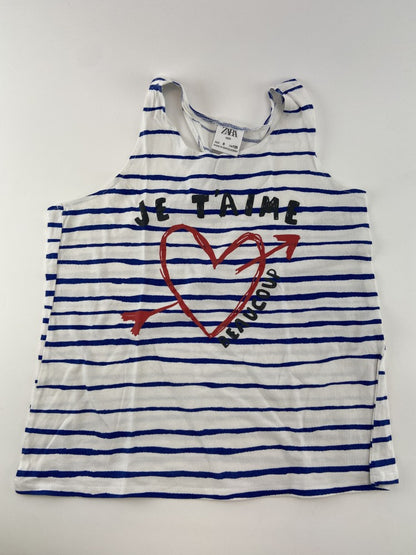 ZARA Top Je t'aime